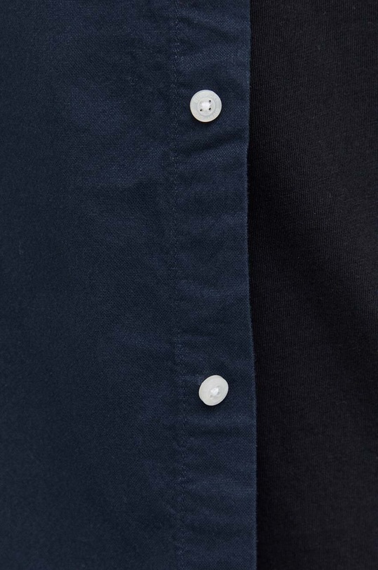 Памучна риза Superdry M4010653A.98T тъмносин