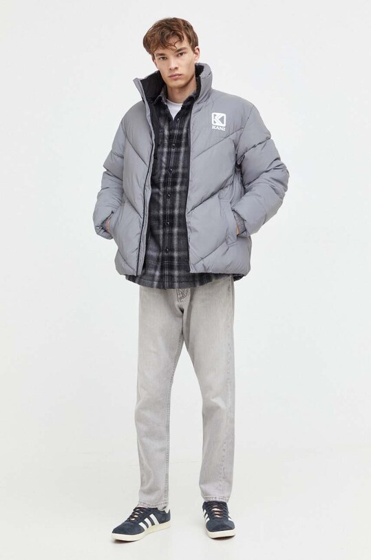 Košeľa s prímesou vlny Superdry M4010720A.9YY čierna AW23