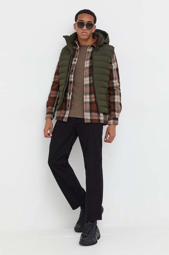 Superdry koszula M4010720A.9YZ brązowy AW23