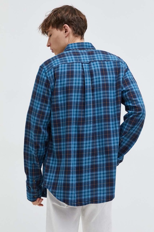 Odzież Superdry koszula bawełniana M4010737A.9YS niebieski