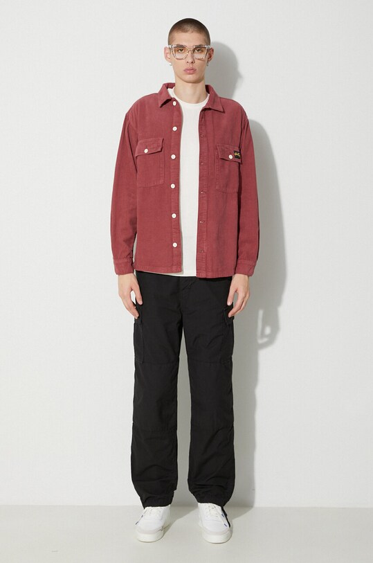 Manšestrová košile Stan Ray CPO SHIRT AW2311142 burgundské AW23