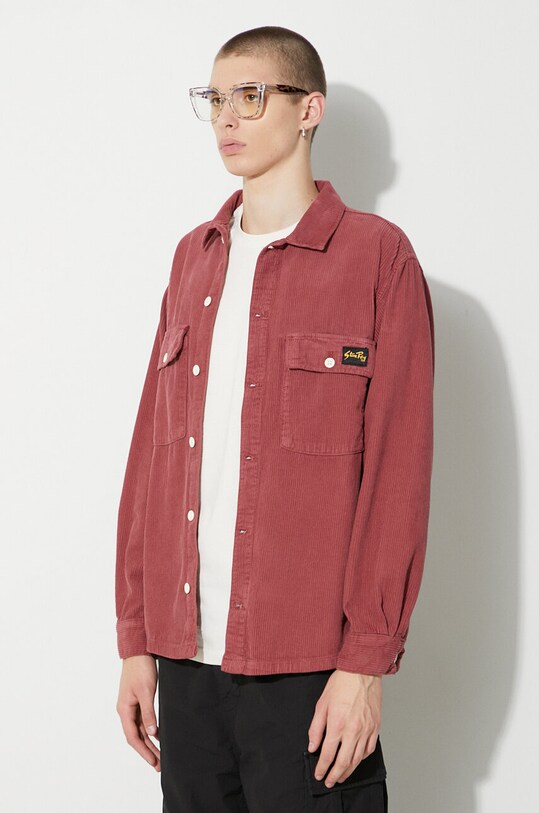 Manšestrová košile Stan Ray CPO SHIRT burgundské AW2311142