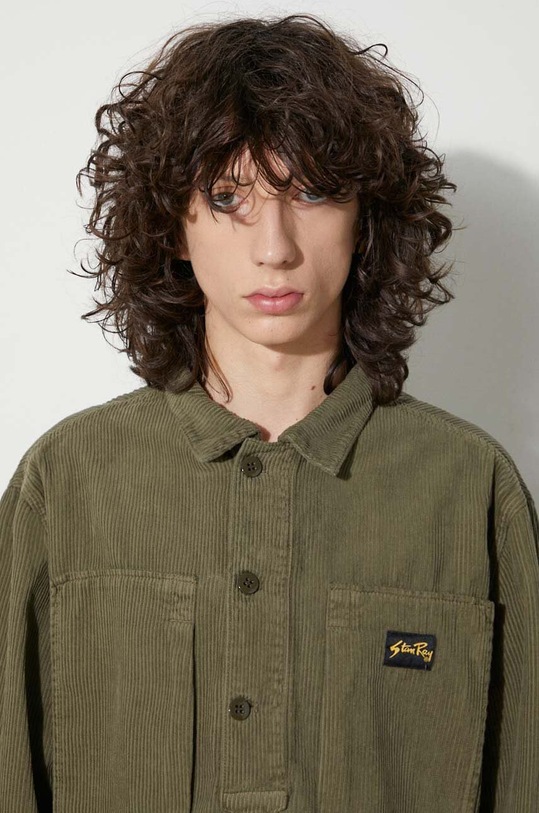 Πουκάμισο κοτλέ Stan Ray PAINTERS SHIRT AW2311314 πράσινο