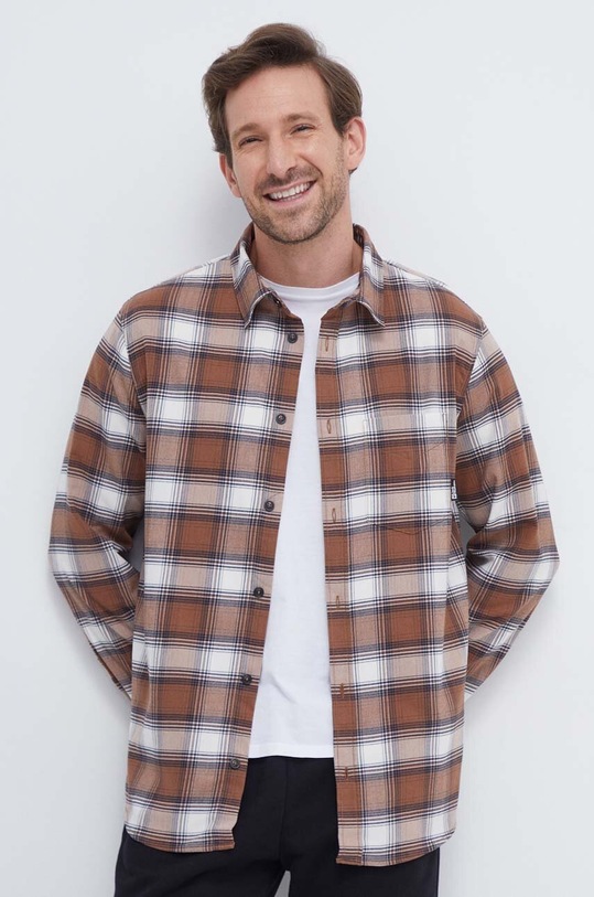 Jack Wolfskin koszula regular brązowy 1403801
