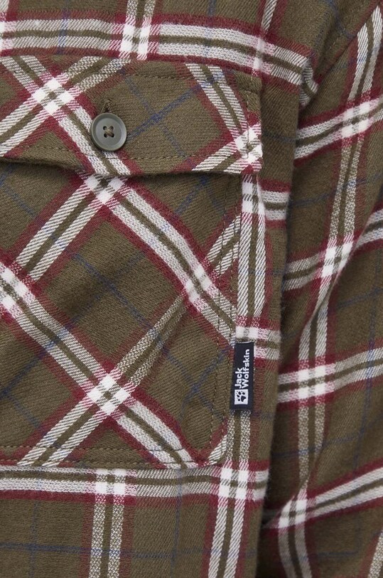 Πουκάμισο Jack Wolfskin 1403941 πράσινο AW23