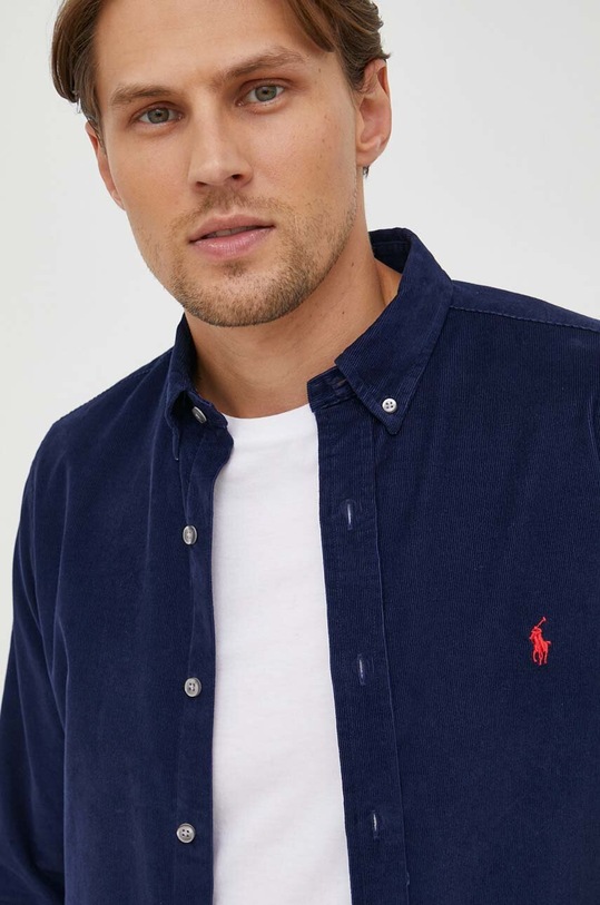 Polo Ralph Lauren koszula sztruksowa 710818761 granatowy