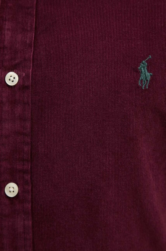 Menčestrová košeľa Polo Ralph Lauren 710818761 burgundské AW24