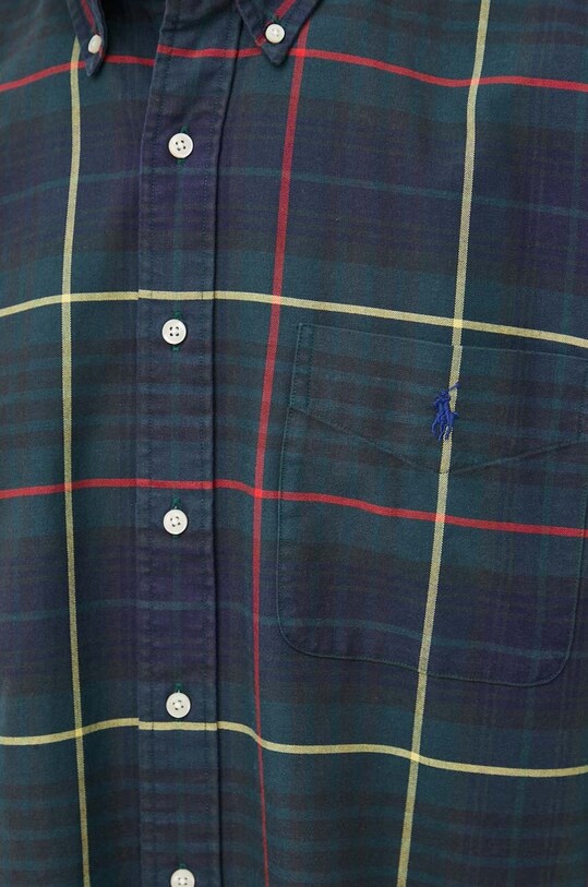 Бавовняна сорочка Polo Ralph Lauren 710936384 зелений AW23