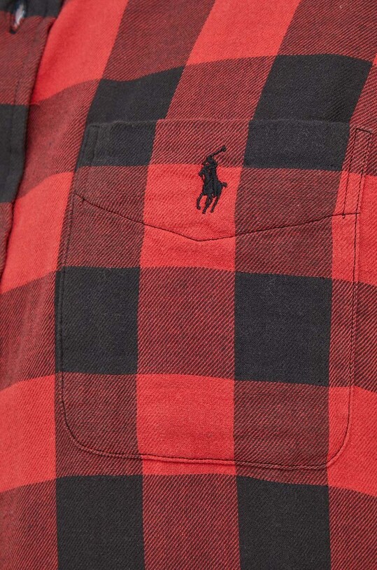 Polo Ralph Lauren koszula bawełniana 710922250 czerwony AW23