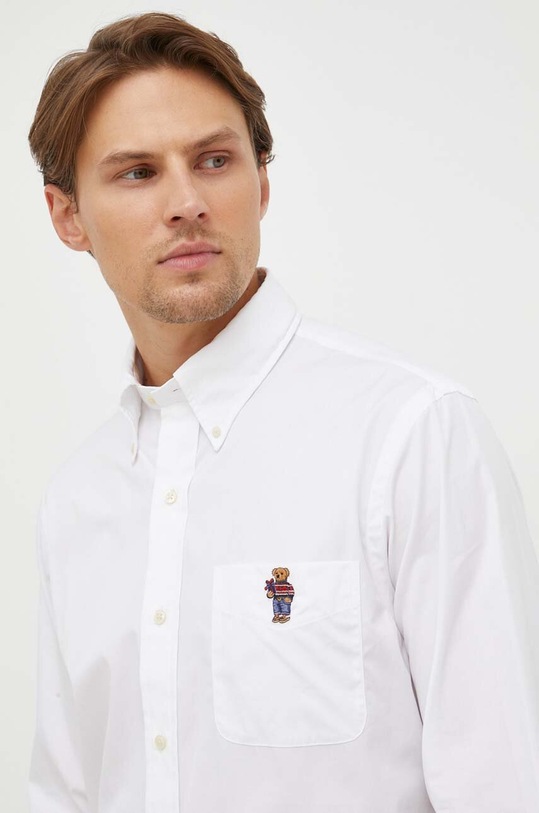 Polo Ralph Lauren koszula bawełniana biały 712921525