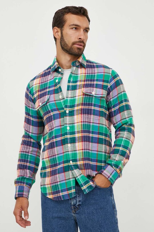 Polo Ralph Lauren koszula bawełniana wzorzyste multicolor 710916603