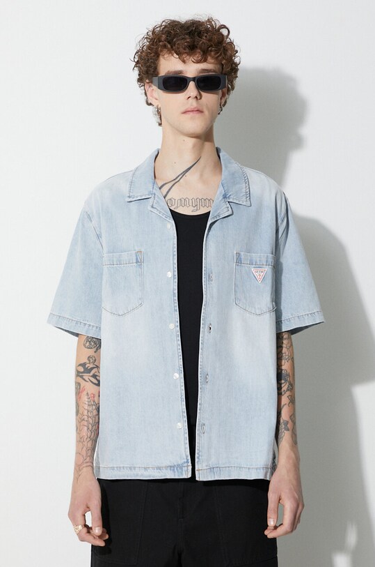 Guess Originals koszula jeansowa niebieski EM3YG82D5371