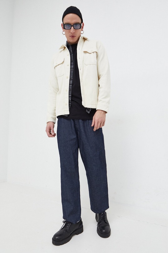 Πουκάμισο κοτλέ Hollister Co. KI325.3128.178 μπεζ AW23