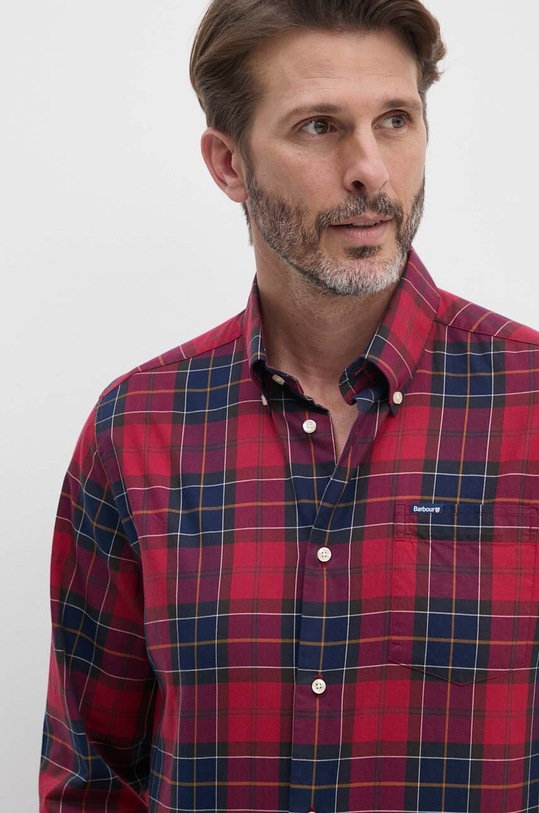 Barbour koszula bawełniana MSH4982 czerwony