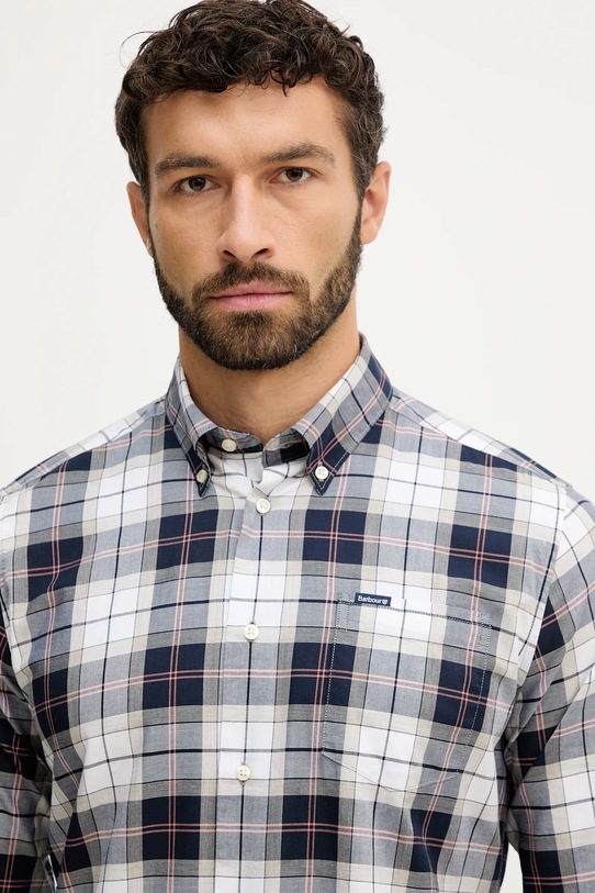 Barbour cotton shirt gray MSH4982
