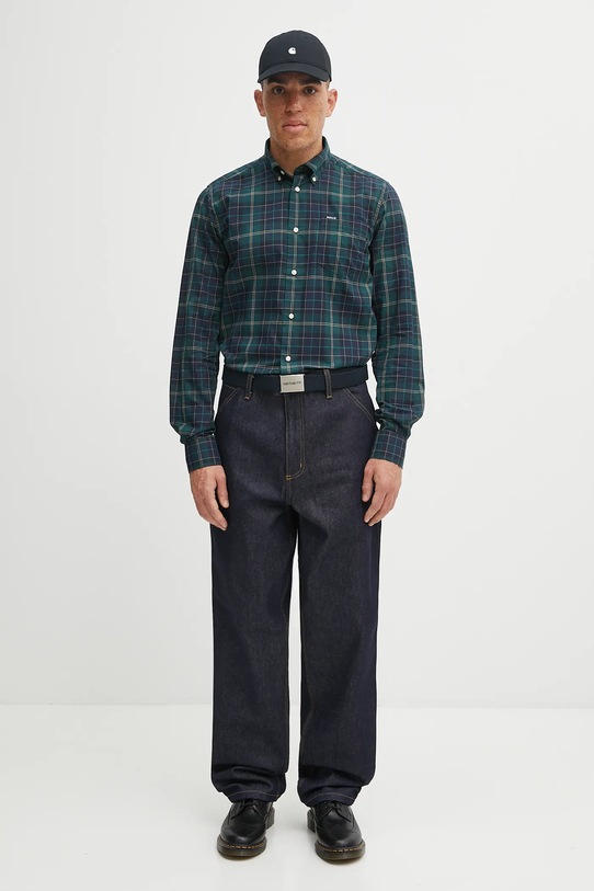 Хлопковая рубашка Barbour MSH4982 зелёный