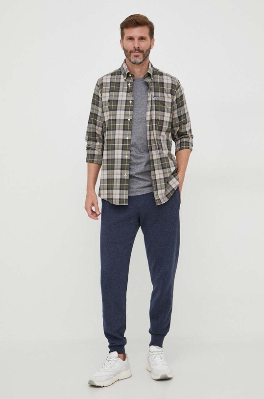 Odzież Barbour koszula bawełniana MSH4982 zielony