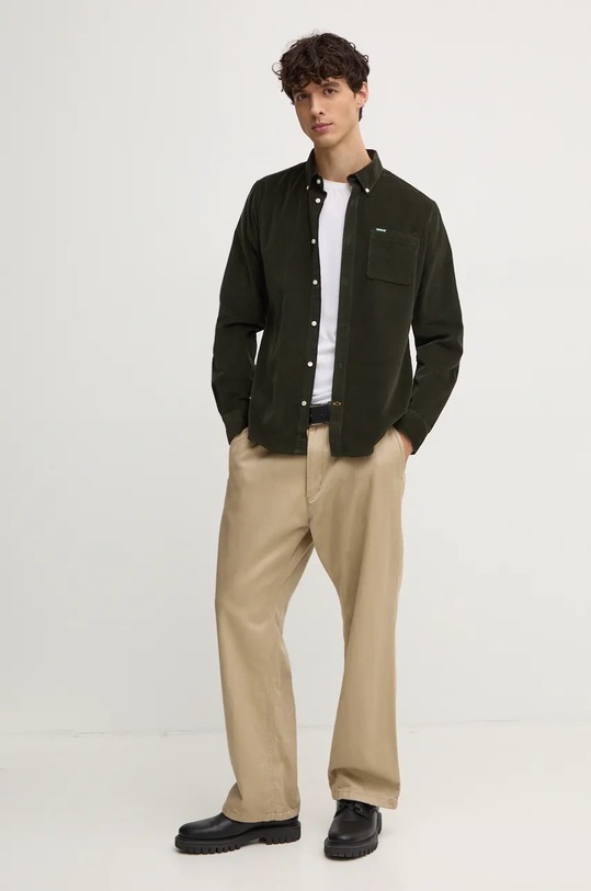 Barbour camicia in cotone MSH5001 verde AA00