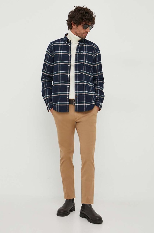 Odzież Barbour koszula bawełniana MSH5037 granatowy