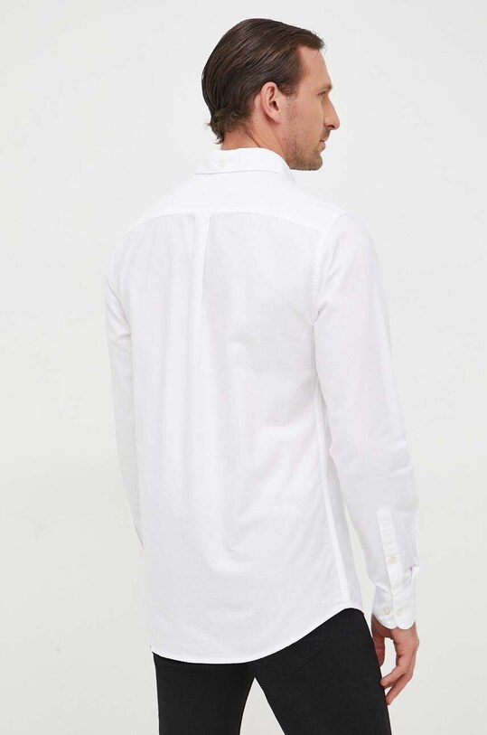 Бавовняна сорочка Barbour Oxtown білий MSH5301