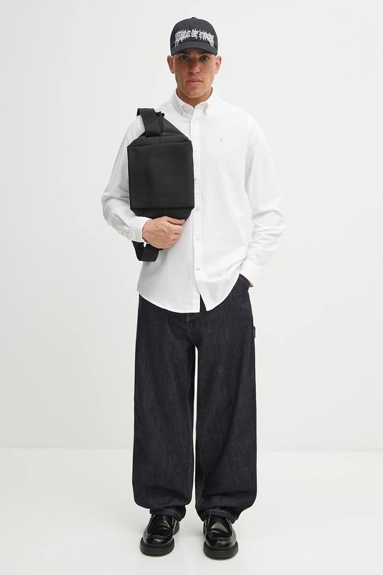 Bavlnená košeľa Barbour Oxtown MSH5301 biela