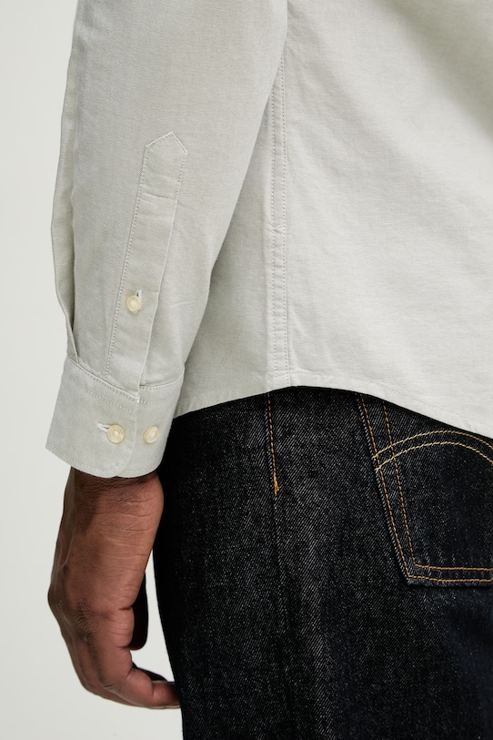 Bombažna srajca Barbour Oxtown MSH5301 zelena