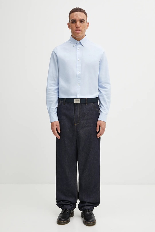 Памучна риза Barbour Oxtown MSH5301 син