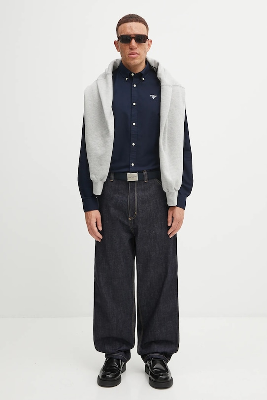 Хлопковая рубашка Barbour Oxtown MSH5301 тёмно-синий