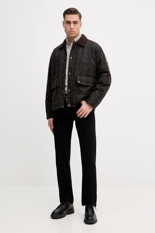 Barbour camicia in cotone Oxtown MSH5301 beige AA00