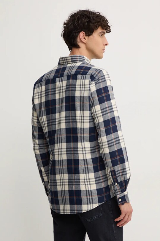 Одежда Хлопковая рубашка Barbour Edgar MSH5355 тёмно-синий
