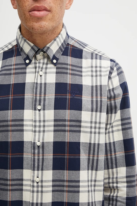 Barbour koszula bawełniana Edgar granatowy MSH5355