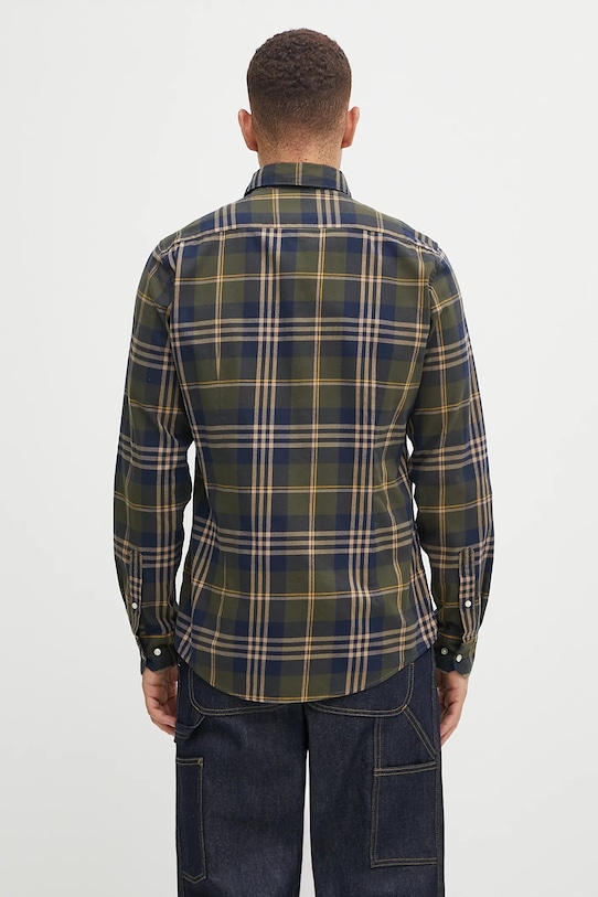 Abbigliamento Barbour camicia in cotone Edgar MSH5355 verde