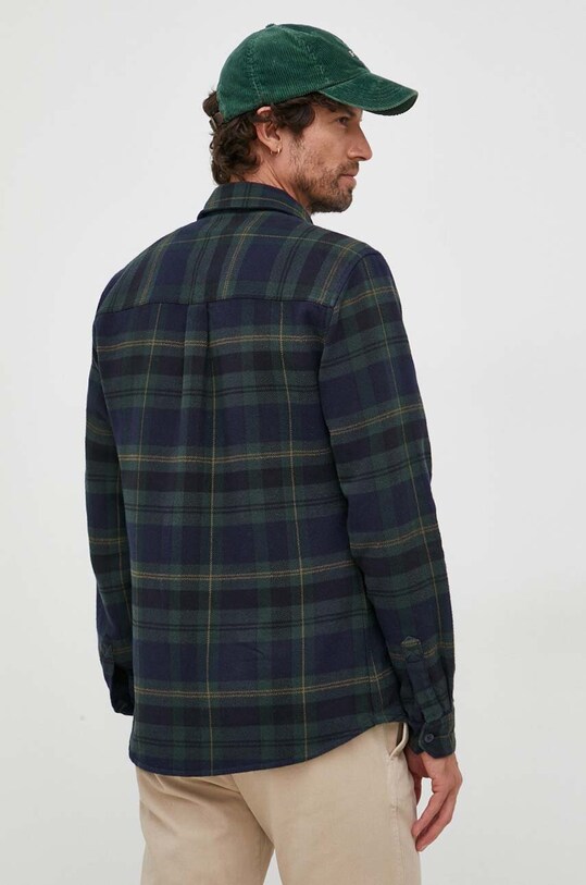 Βαμβακερό πουκάμισο Barbour Snowcap Tailored Shirt πράσινο MSH5360