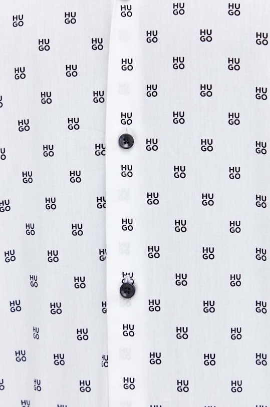 Памучна риза HUGO 50500961 бял