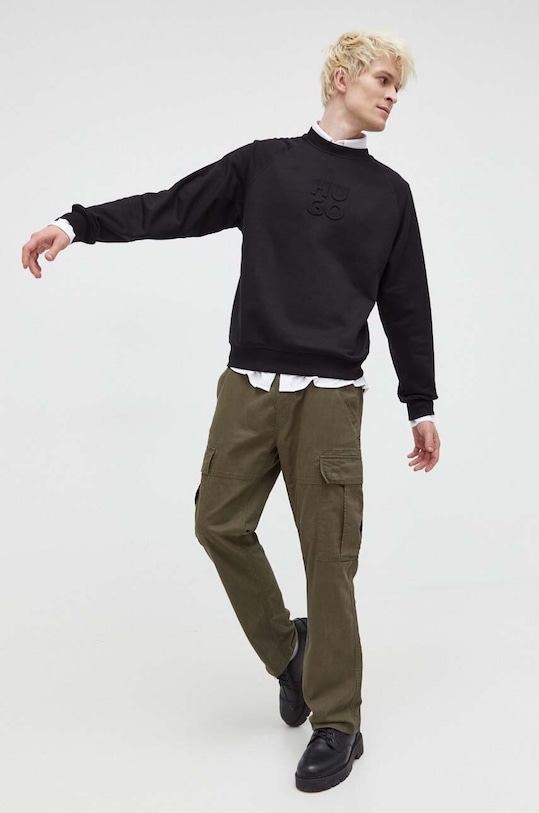 HUGO cămașă din bumbac alb 50494515