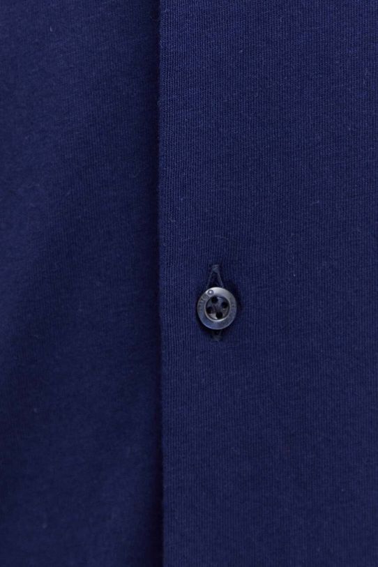 Хлопковая рубашка HUGO 50494515 тёмно-синий AW24