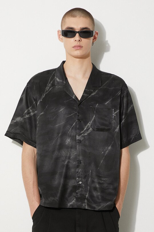 STAMPD shirt all-over print black SLA.M3313BD.BMB