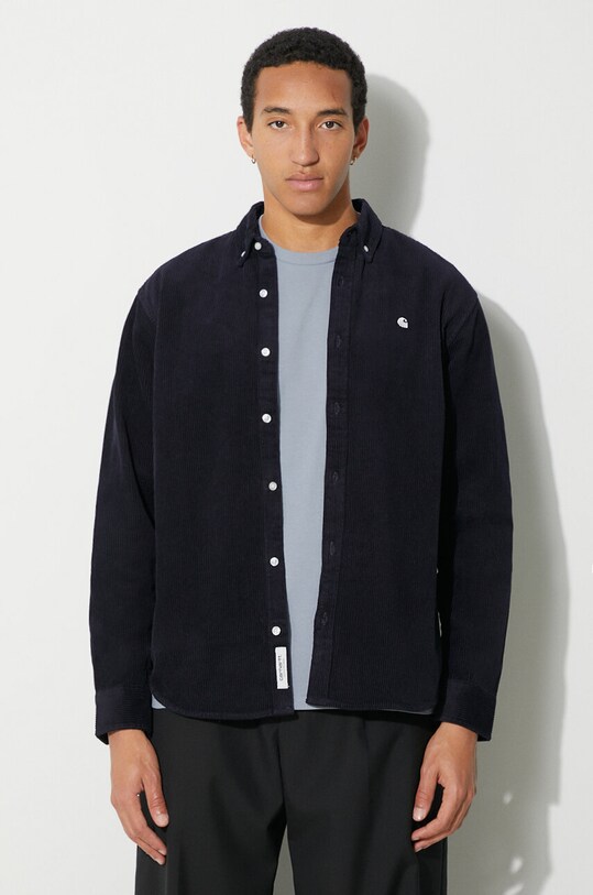 Carhartt WIP corduroy shirt cotton navy I029958.0COXX