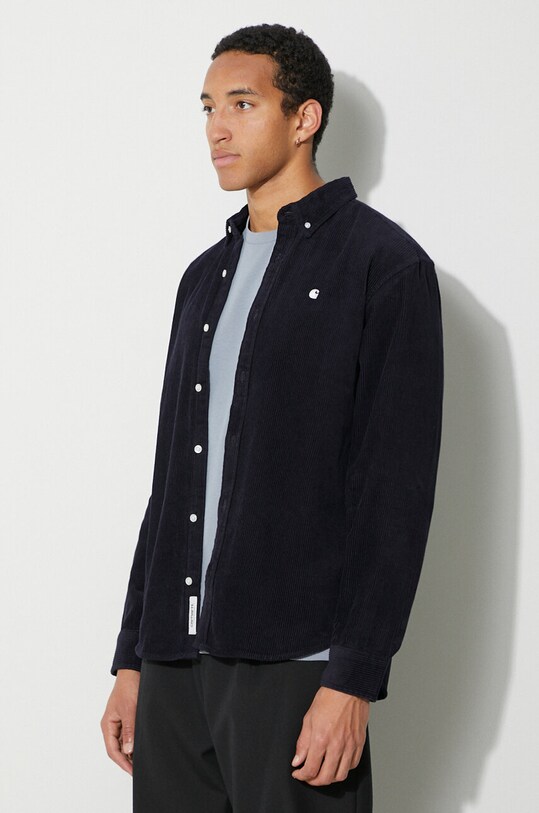 Carhartt WIP corduroy shirt navy I029958.0COXX
