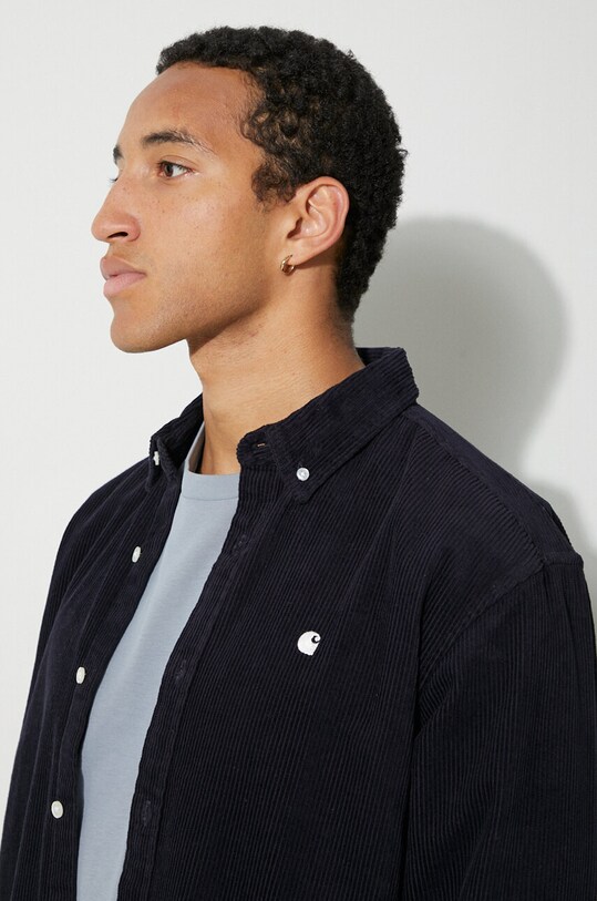Carhartt WIP corduroy shirt I029958.0COXX navy
