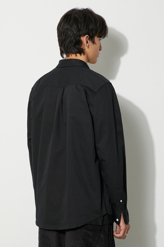 Odzież Carhartt WIP koszula bawełniana L/S Madison Shirt I023339.K02XX czarny