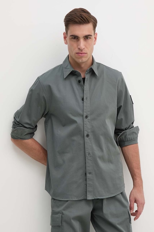 Košile Calvin Klein Jeans šedá J30J323255