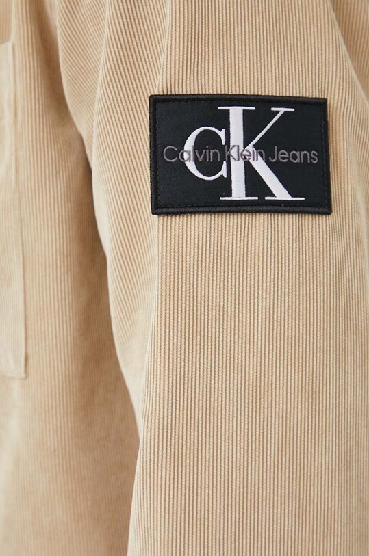 Calvin Klein Jeans koszula sztruksowa J30J324394 beżowy