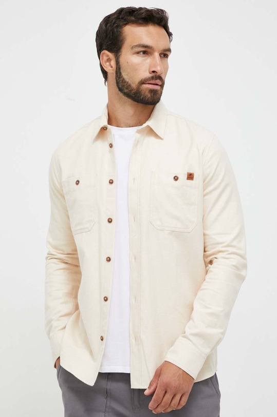 Mammut camicia in cotone semplice beige 1015.01300