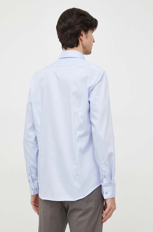 Odzież Calvin Klein koszula bawełniana K10K108426 niebieski