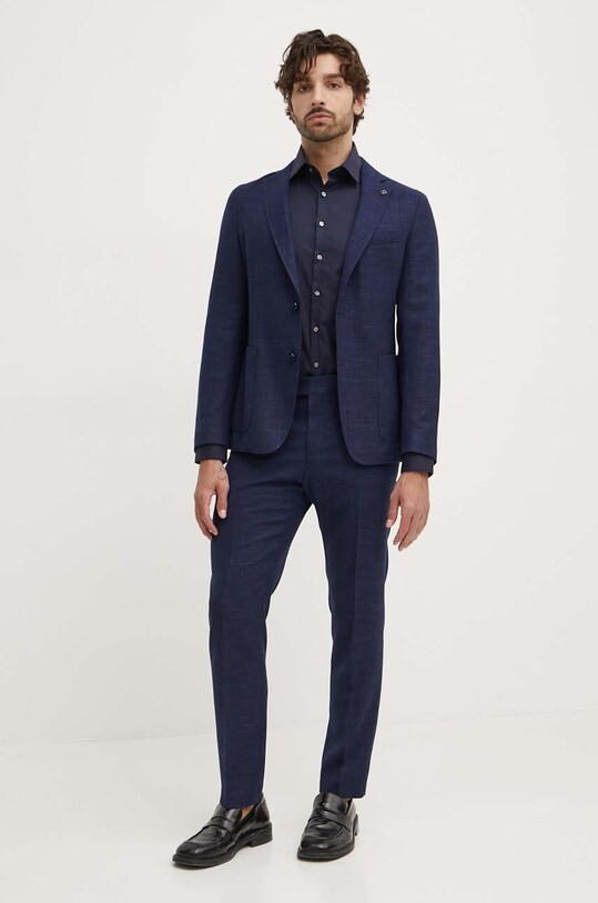 Bavlnená košeľa Calvin Klein K10K108426 tmavomodrá AA00