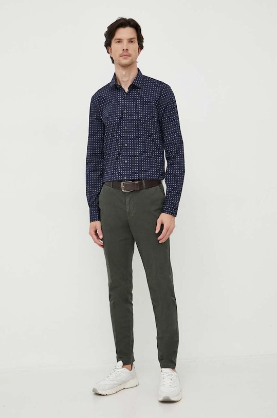 Košeľa Calvin Klein K10K112091 tmavomodrá AW23