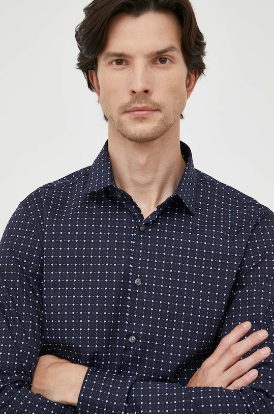 Košeľa Calvin Klein tmavomodrá K10K112091