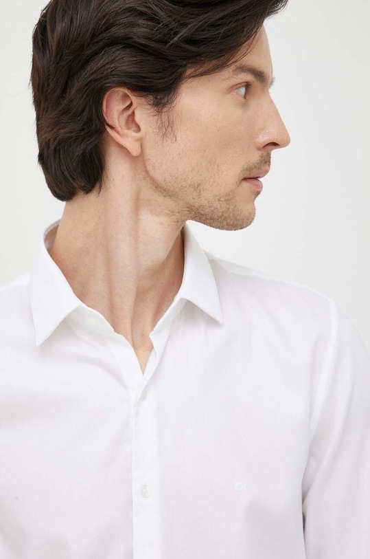 Pamučna košulja Calvin Klein bijela K10K112106