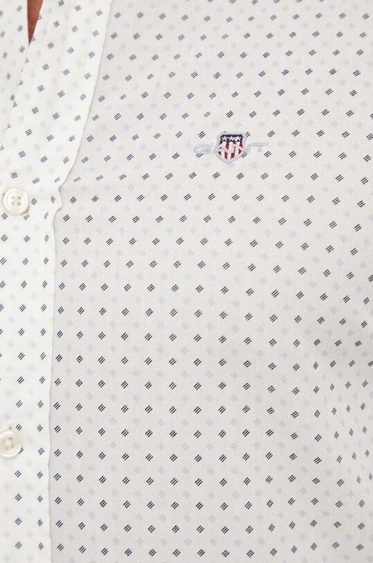 Памучна риза Gant 3230180 бежов AW23